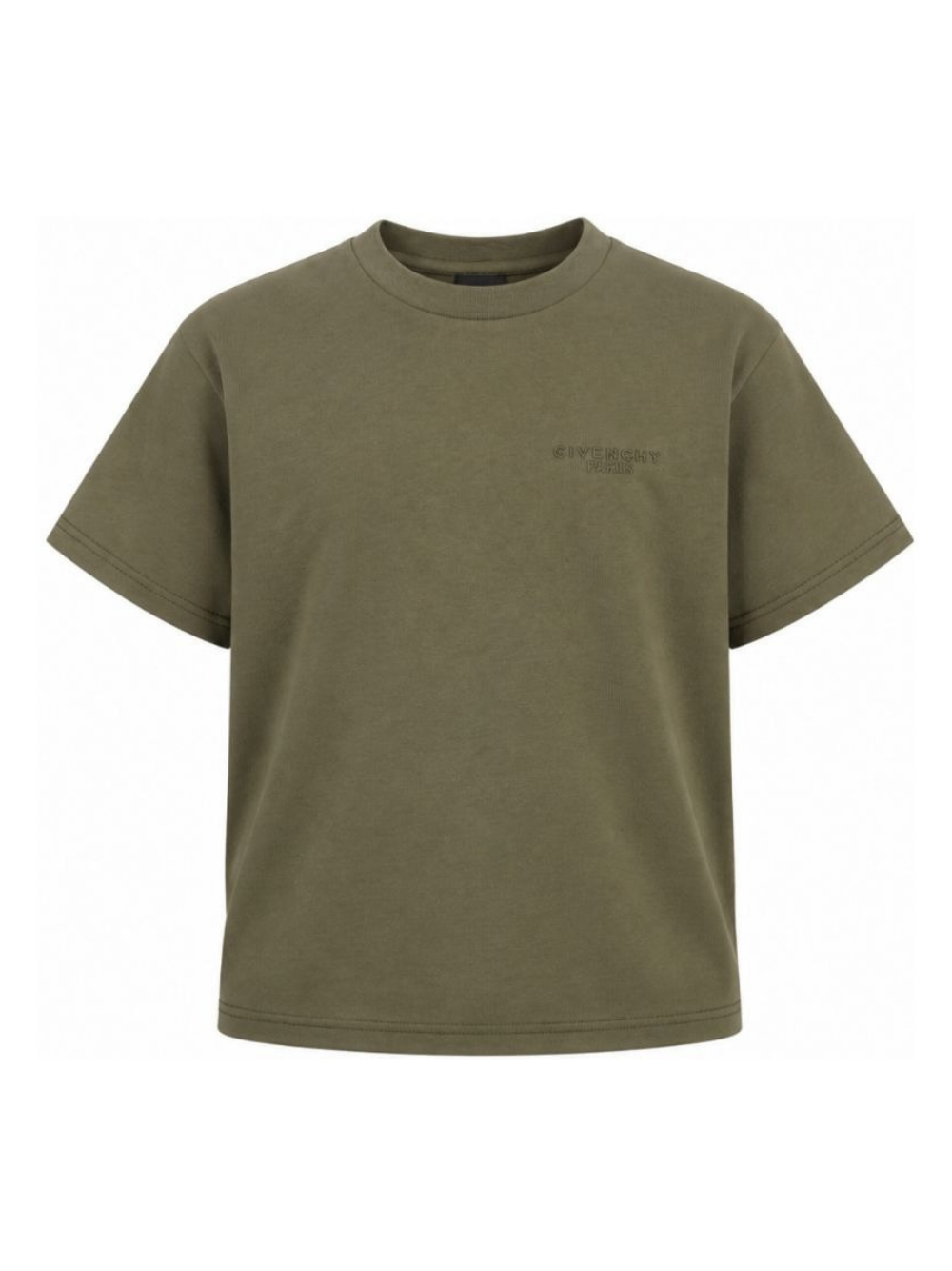 T-shirt per bambino Givenchy Kids verde con logo sul davanti H31344 653 GIVENCHY KIDS