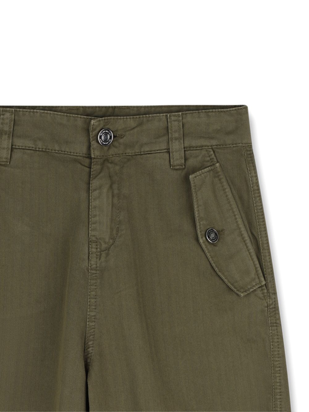 Pantaloni per bambino Givenchy Kids verde con logo ricamato sul retro H31402 653 GIVENCHY KIDS