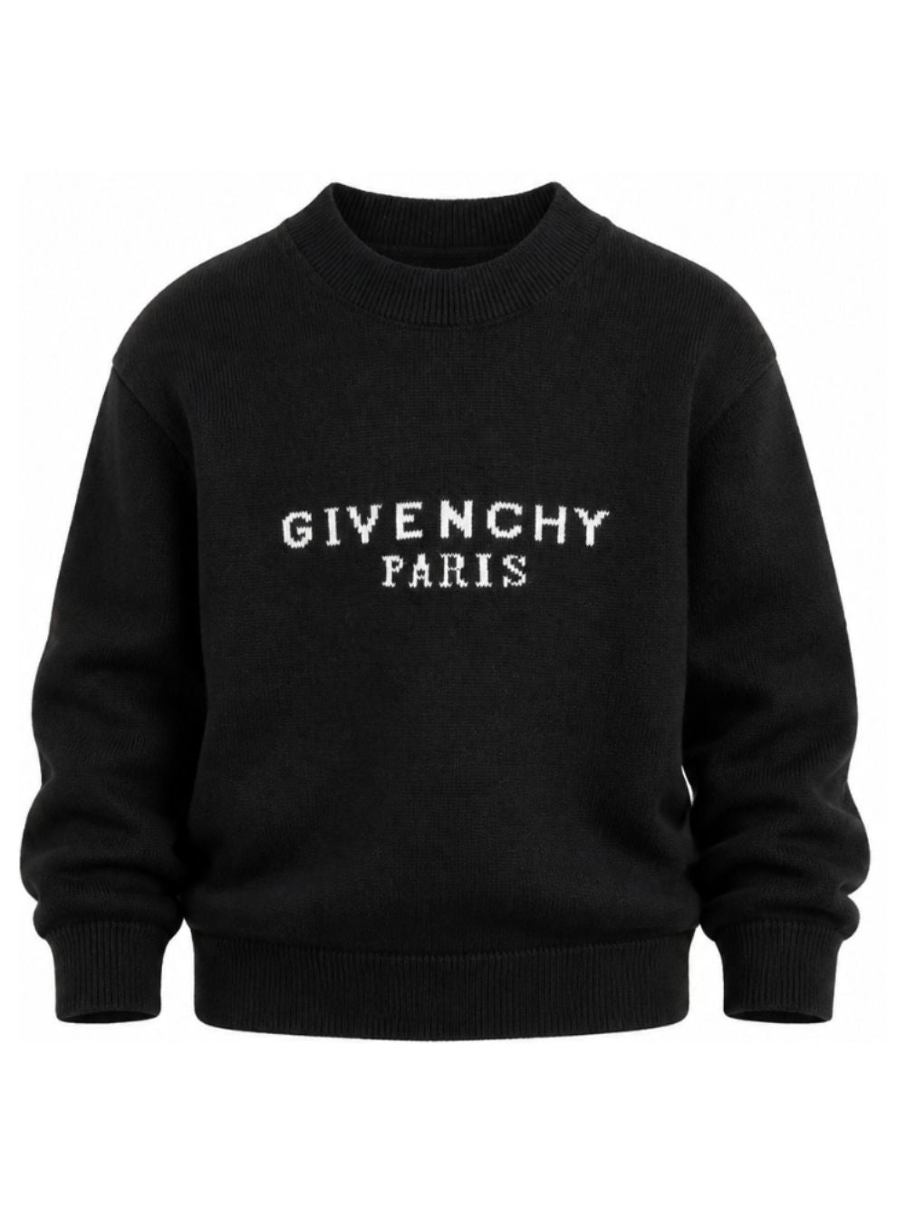 Maglione per bambino Givenchy Kids nero con logo ricamato sul davanti H31441 09B GIVENCHY KIDS