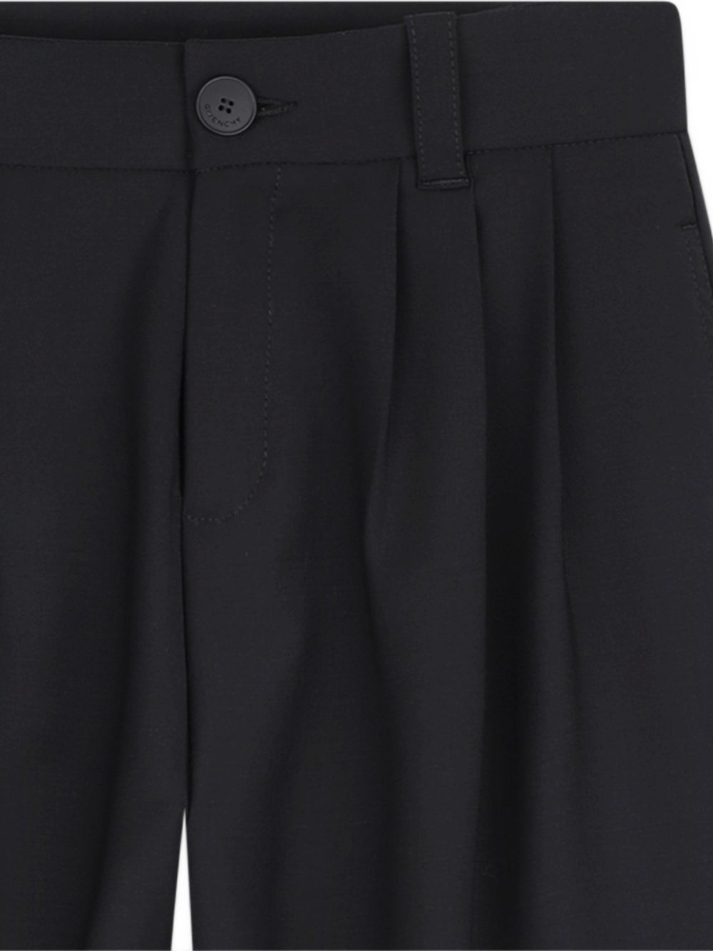 Pantaloni per bambino Givenchy Kids neri con dettaglio pieghe H31446 09B GIVENCHY KIDS