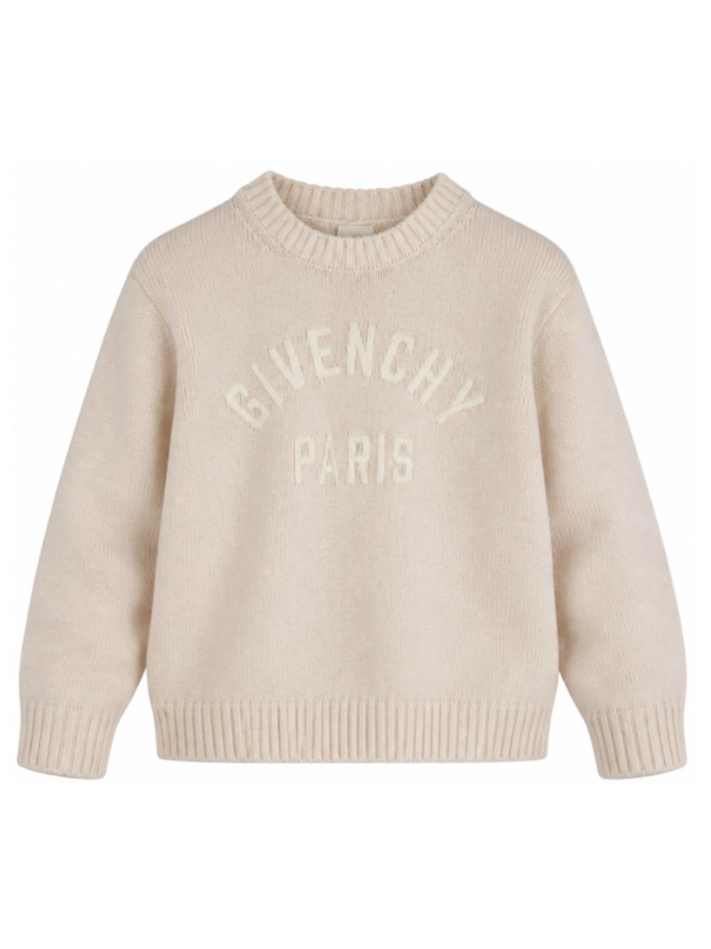 Maglione per bambina Givenchy Kids beige con logo ricamato H31487 117 GIVENCHY KIDS