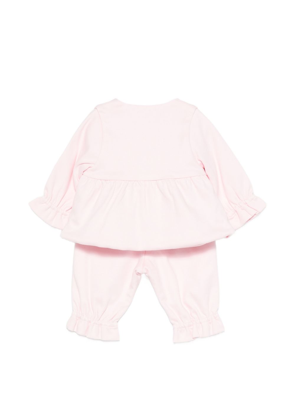 Set tutina sportiva per neonata Givenchy Kids rosa con dettagli ruches H31541 44Z GIVENCHY KIDS