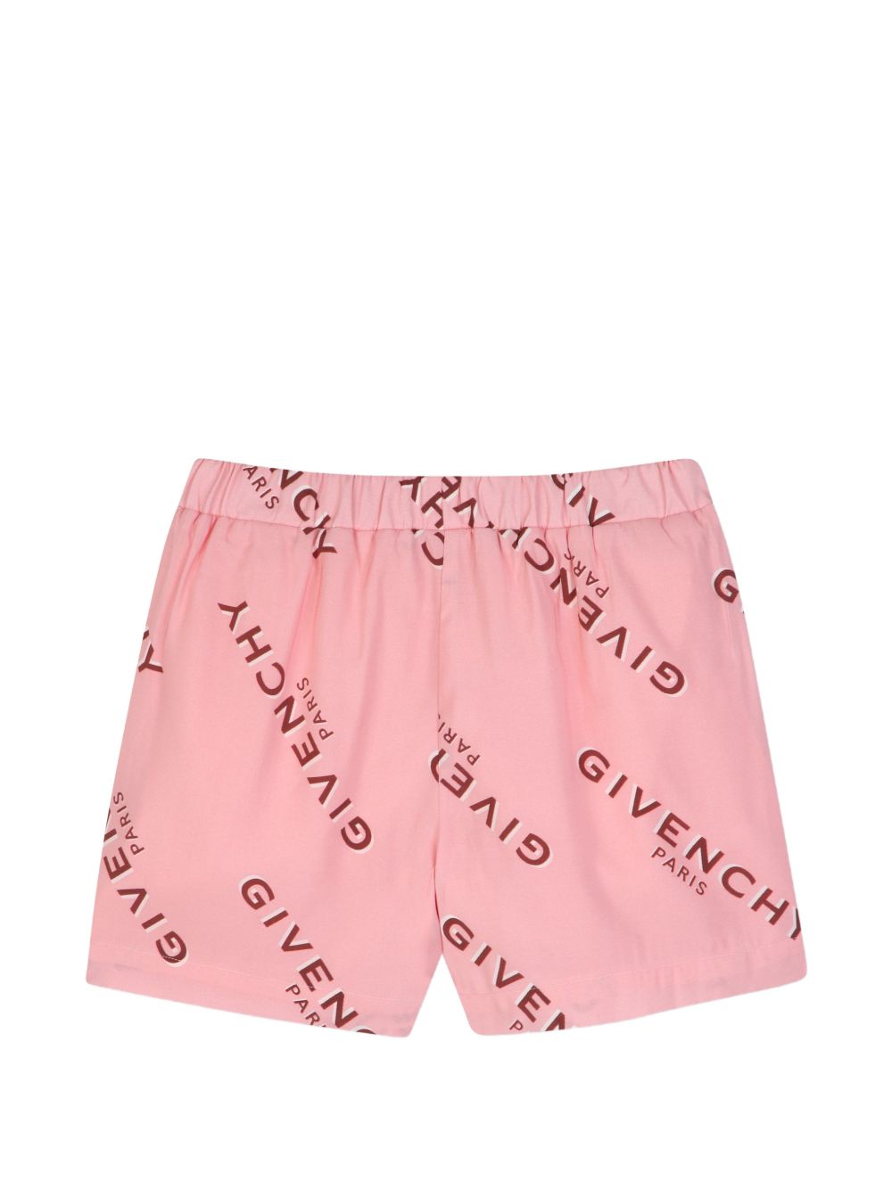 Completo felpa e shorts per bambina Givenchy Kids rosa con stampa logo all-over H31553 46G GIVENCHY KIDS