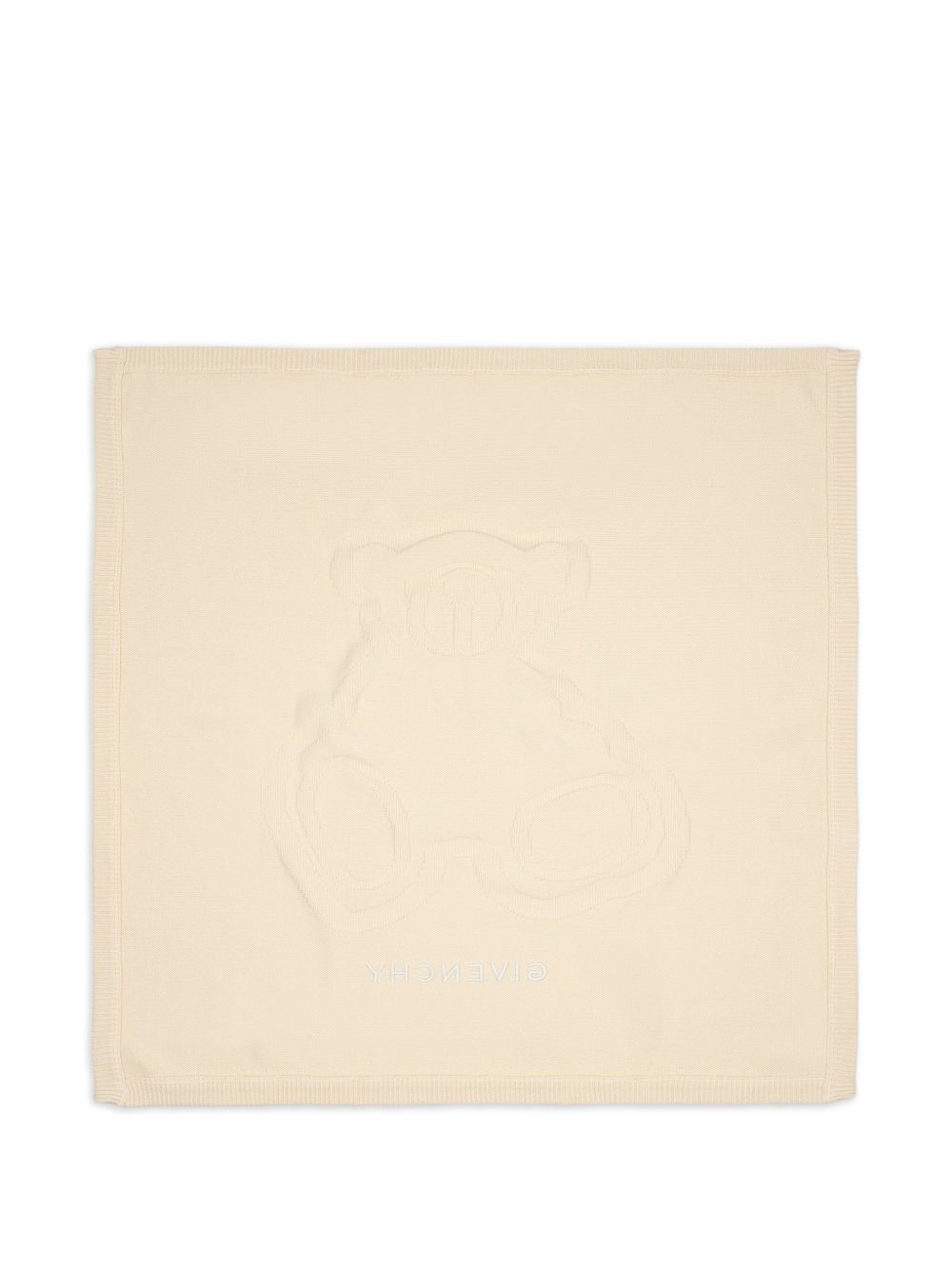 Set cofanetto copertina e orsetto per neonati Givenchy Kids beige con logo ricamato H31569 21K GIVENCHY KIDS