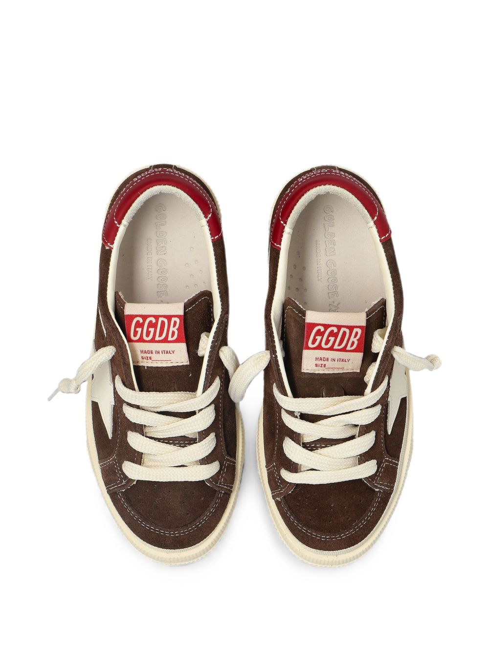 Sneakers per bambino Golden Goose Kids marrone con dettagli in camoscio F00496F008645 55773 GOLDEN GOOSE KIDS