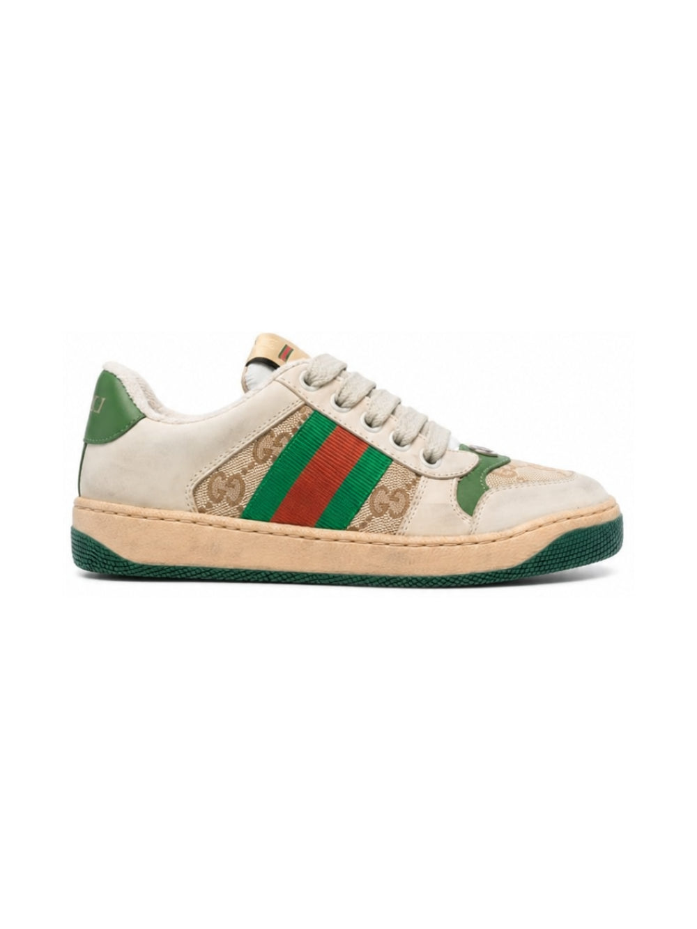 Sneakers Screener GG Supreme per bambino Gucci Kids beige con effetto vissuto 626620G1760 9666 GUCCI KIDS