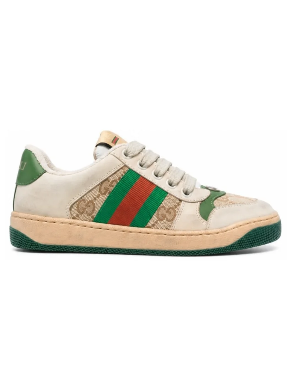 Sneakers Screener GG Supreme per bambino Gucci Kids beige con effetto vissuto 626620G1760 9666 GUCCI KIDS