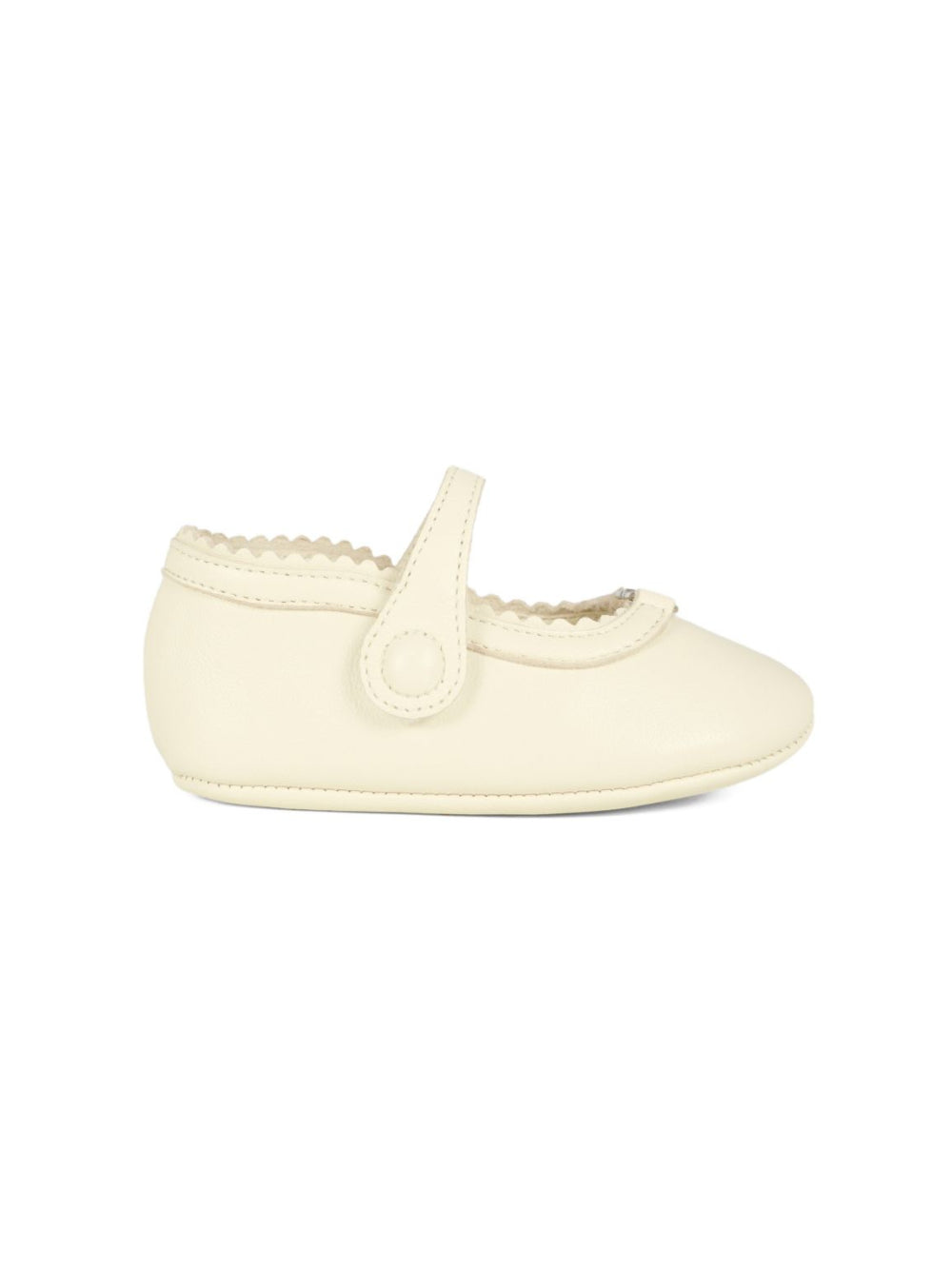 Ballerine per neonata Gucci Kids bianco con orlo a smerlo 8343571D700 9110 GUCCI KIDS