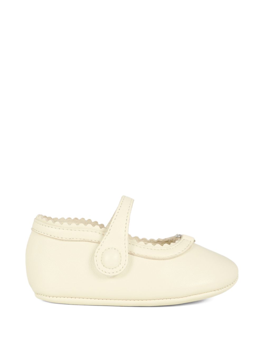 Ballerine per neonata Gucci Kids bianco con orlo a smerlo 8343571D700 9110 GUCCI KIDS