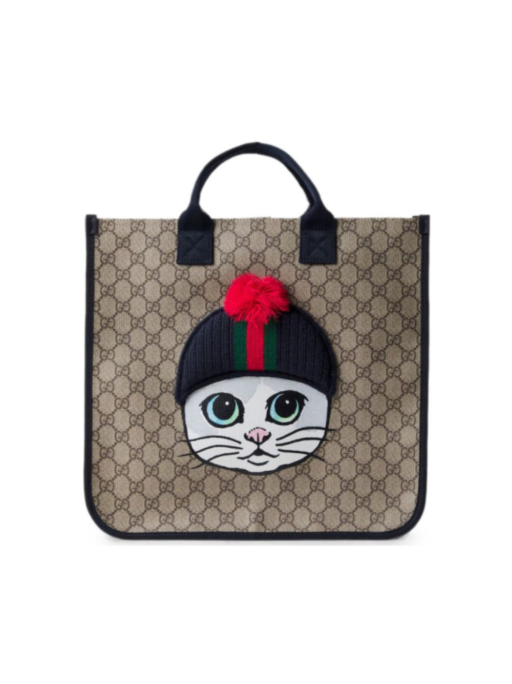 Borsa per bambina Gucci Kids beige con applicazione gatto sul davanti 859795FAF6T 9746 GUCCI KIDS