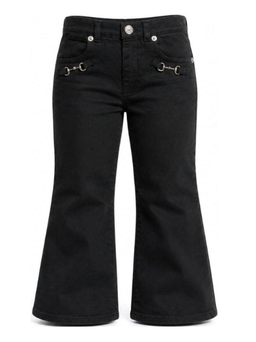 Jeans svasati per bambina Gucci Kids in denim con morsetto 870025XDC41 1168 GUCCI KIDS