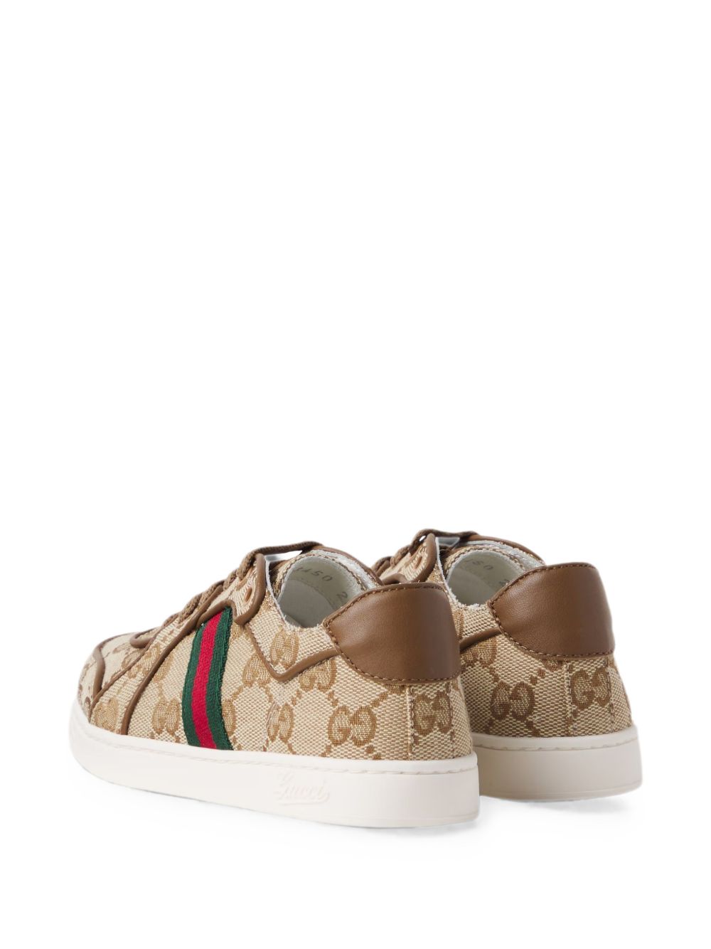 Sneakers per bambino Gucci Kids beige con dettagli in motivo Web Stripe 873450FAF5F 9644 GUCCI KIDS