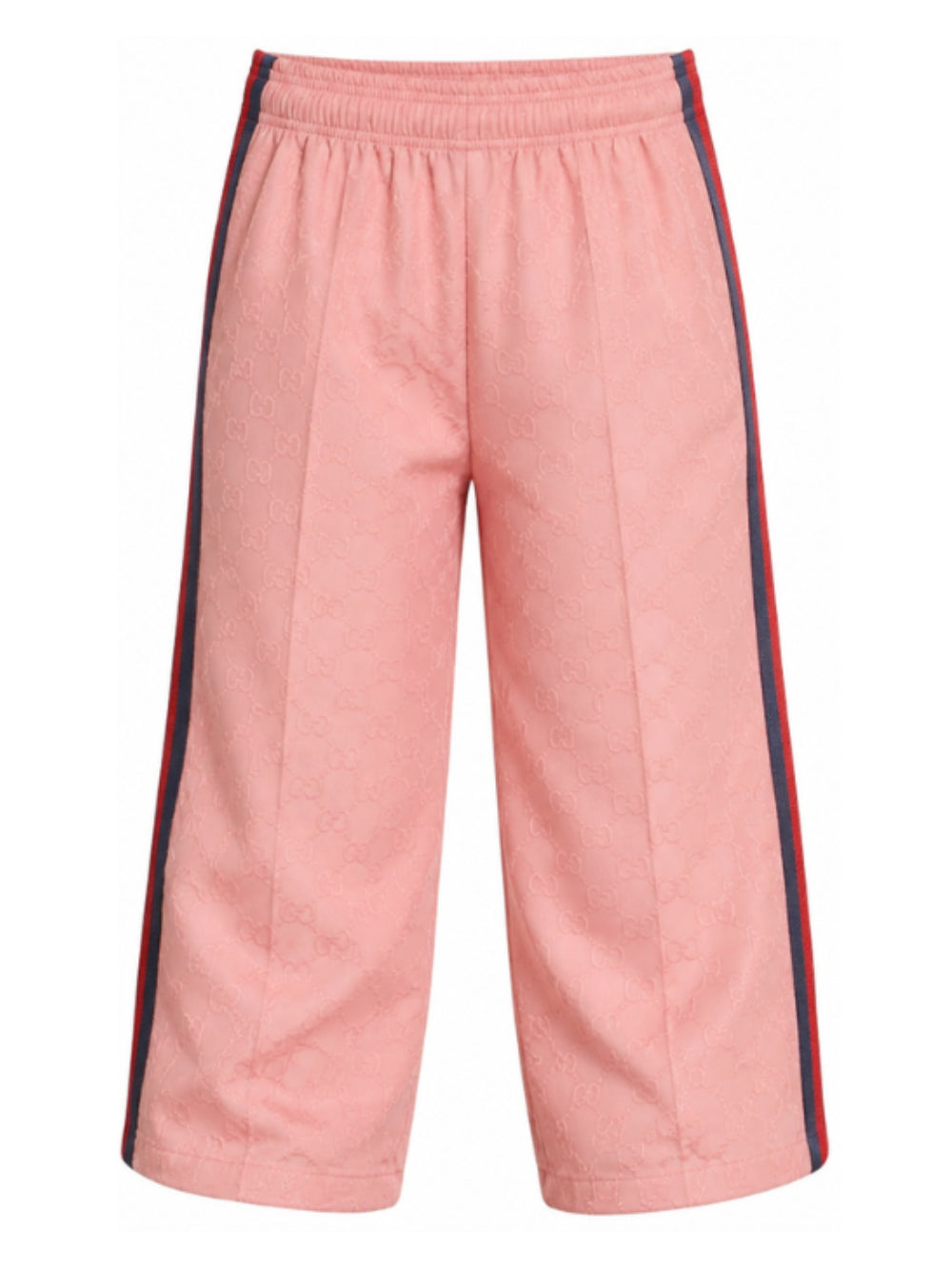 Pantaloni sportivi per bambina Gucci Kids rosa GG jacquard con decorazione Web 873853XJHZF 5442 GUCCI KIDS