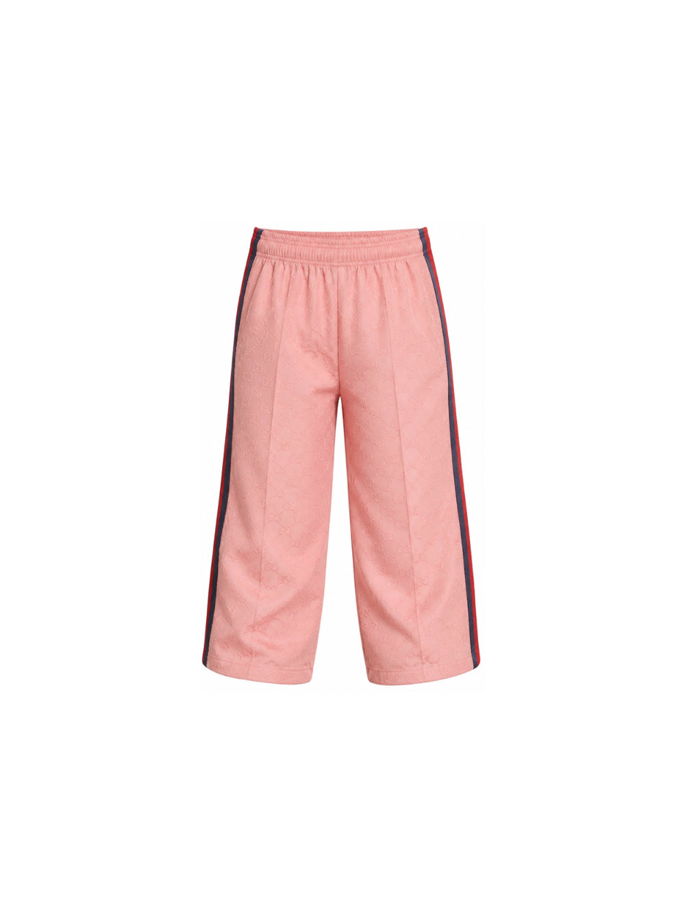 Pantaloni sportivi per bambina Gucci Kids rosa GG jacquard con decorazione Web 873853XJHZF 5442 GUCCI KIDS