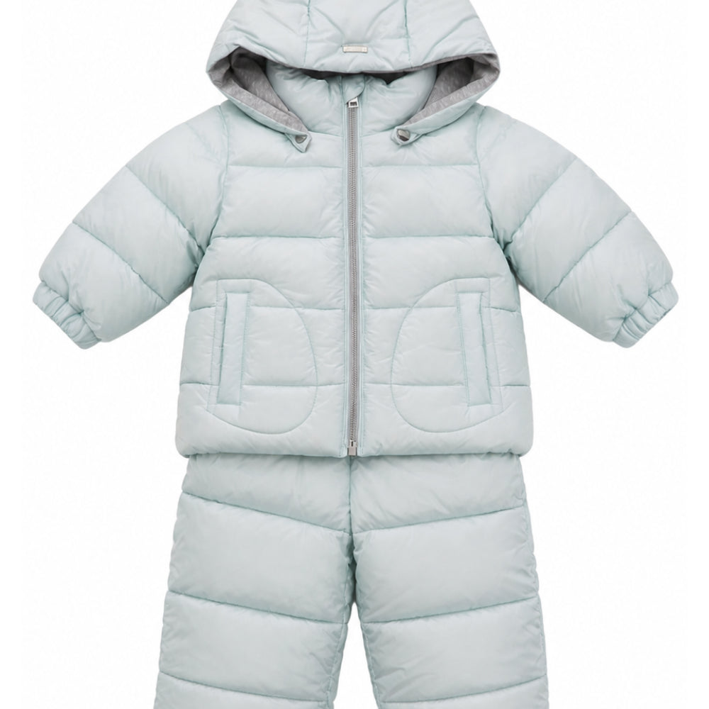 Set imbottito per bambini Herno Kids azzurro con effetto trapuntato PI000009K12017Z 9041 HERNO KIDS
