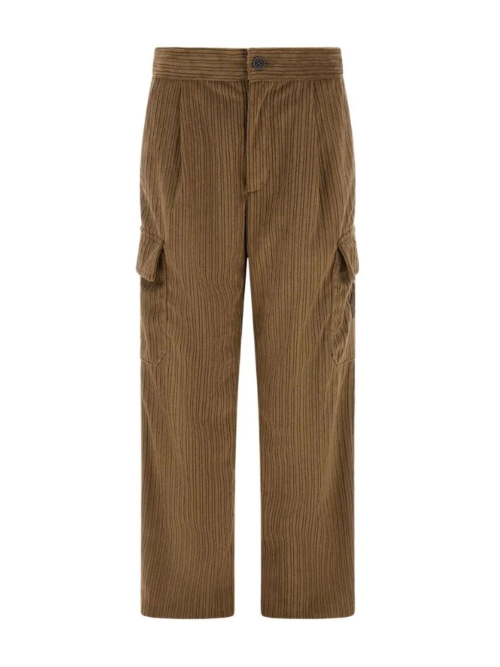 Pantaloni per bambino Herno Kids marrone con trama a coste PT000005B12913 2159 HERNO KIDS