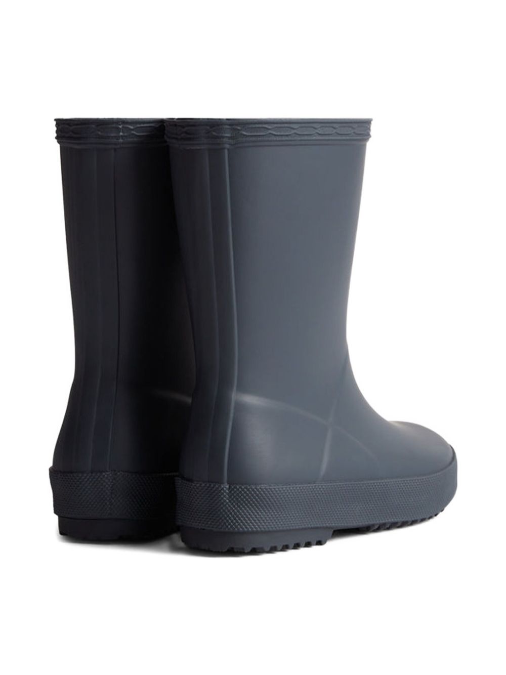 Stivali da pioggia per bambini Hunter Kids blu con patch logo sul davanti HFRK0032252 NVY HUNTER KIDS