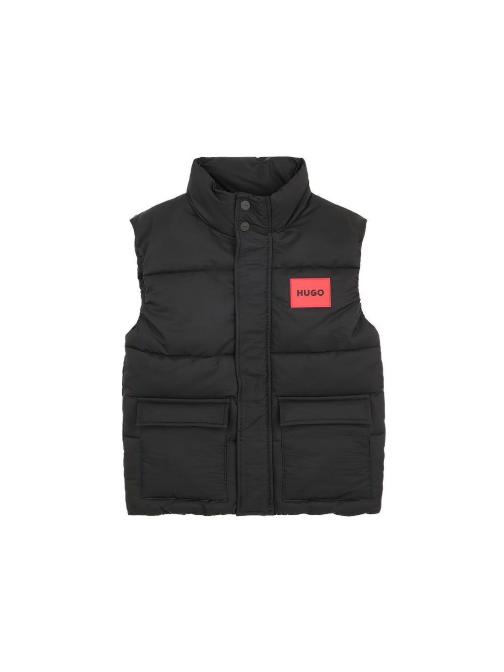Giubbino per bambino Hugo Kids nero con patch logo sul davanti G01180 09B Hugo KIDS