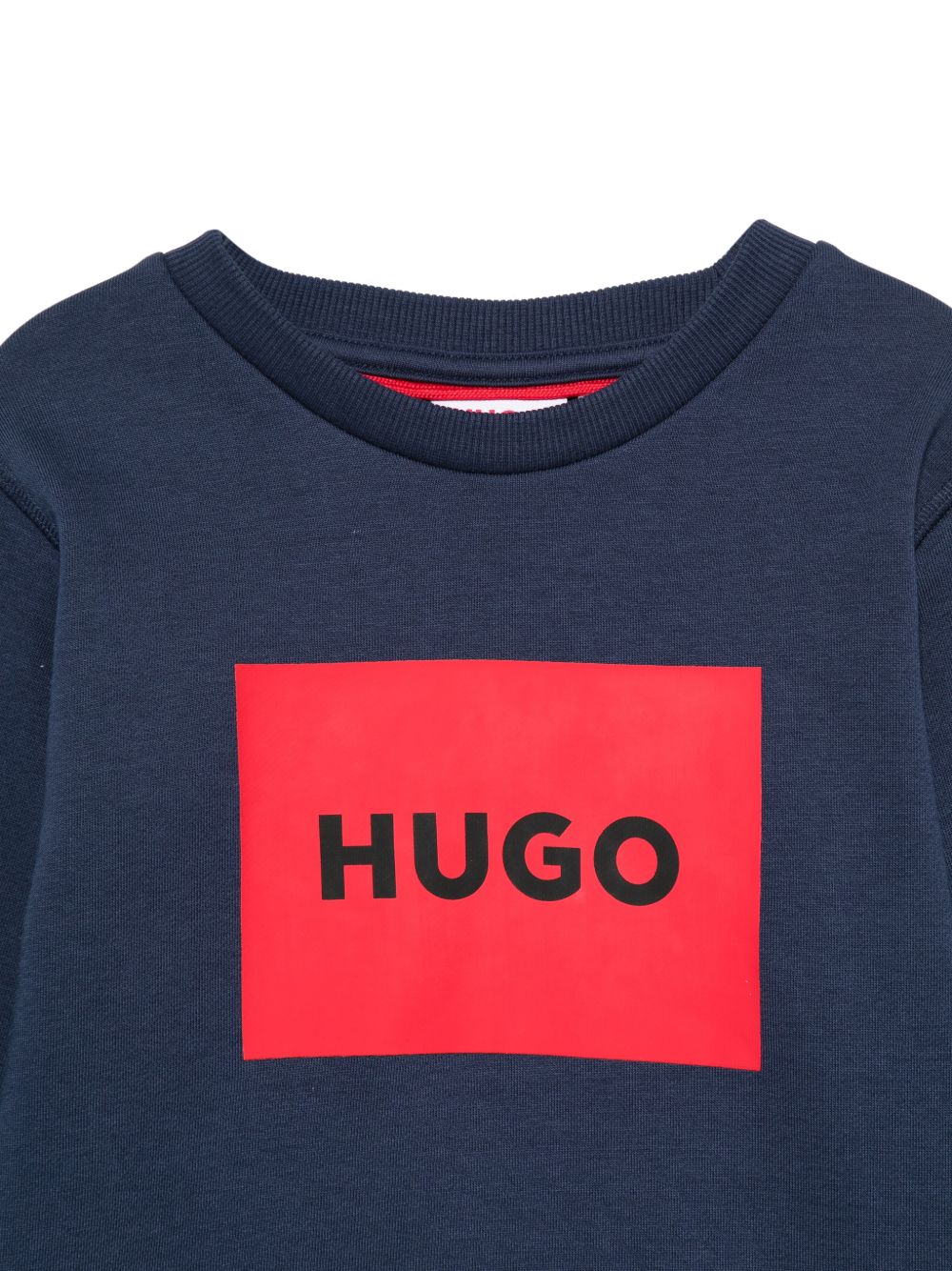 Felpa per bambino Hugo Kids blu con stampa logo G01184 85C Hugo KIDS