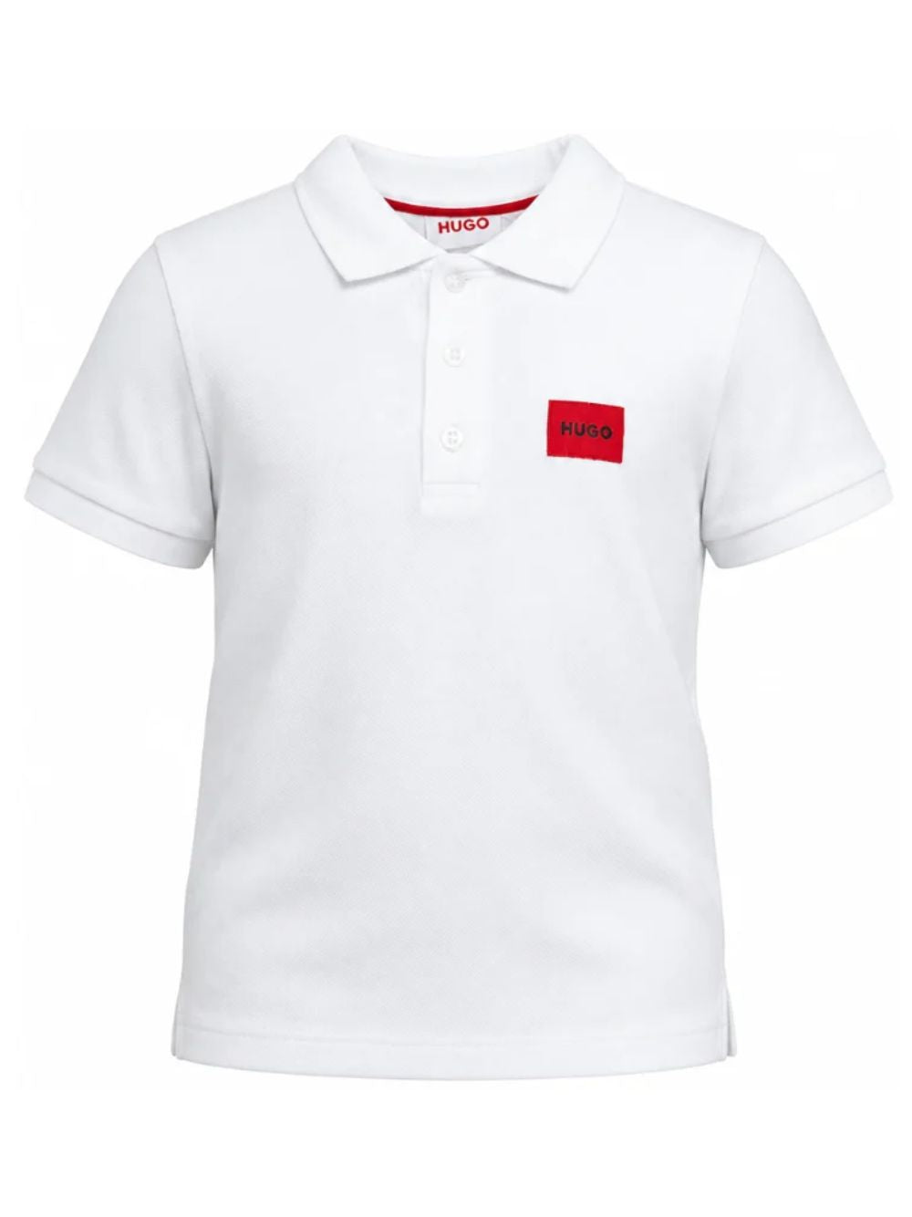 Polo per bambino Hugo Kids bianca con logo sul davanti G01186 10P Hugo KIDS