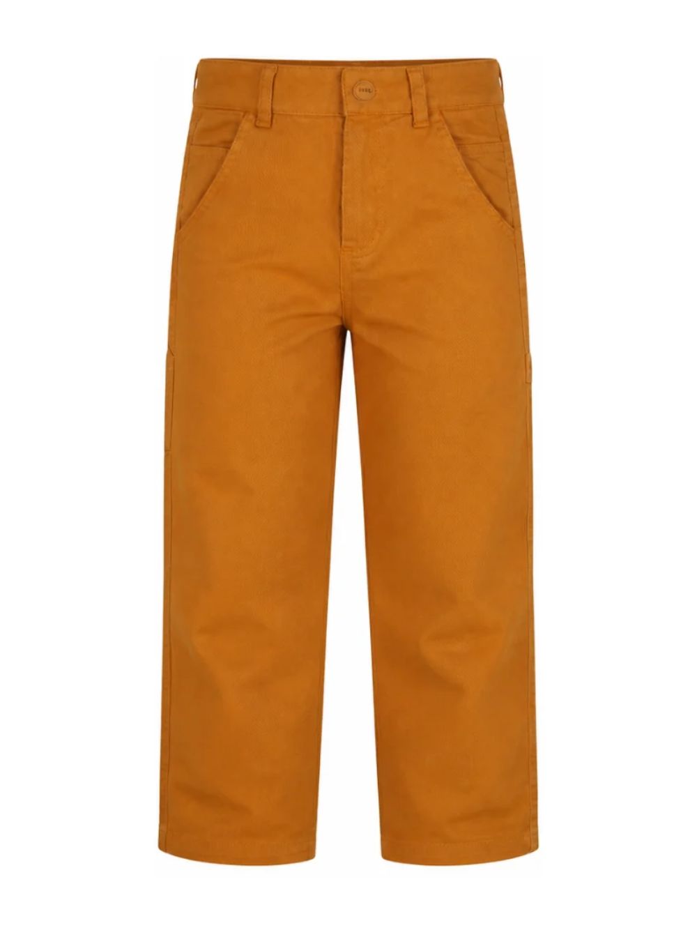 Pantaloni per bambino Hugo Kids arancioni con applicazione posteriore con logo G01223 30B Hugo KIDS