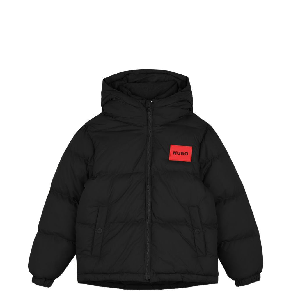 Piumino per bambino Hugo Kids nero con finitura imbottita G01254 09B Hugo KIDS