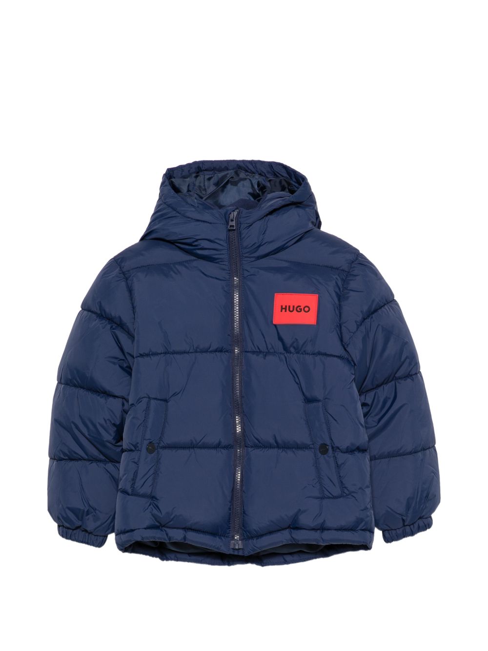 Piumino per bambino Hugo Kids blu con patch logata G01254 85C Hugo KIDS