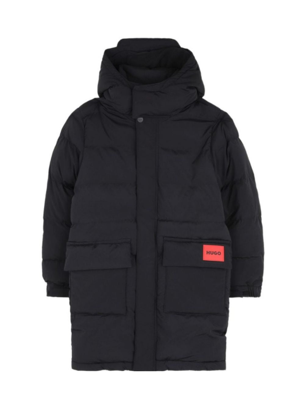 Cappotto per bambino Hugo Kids nero con design imbottito G01256 09B Hugo KIDS
