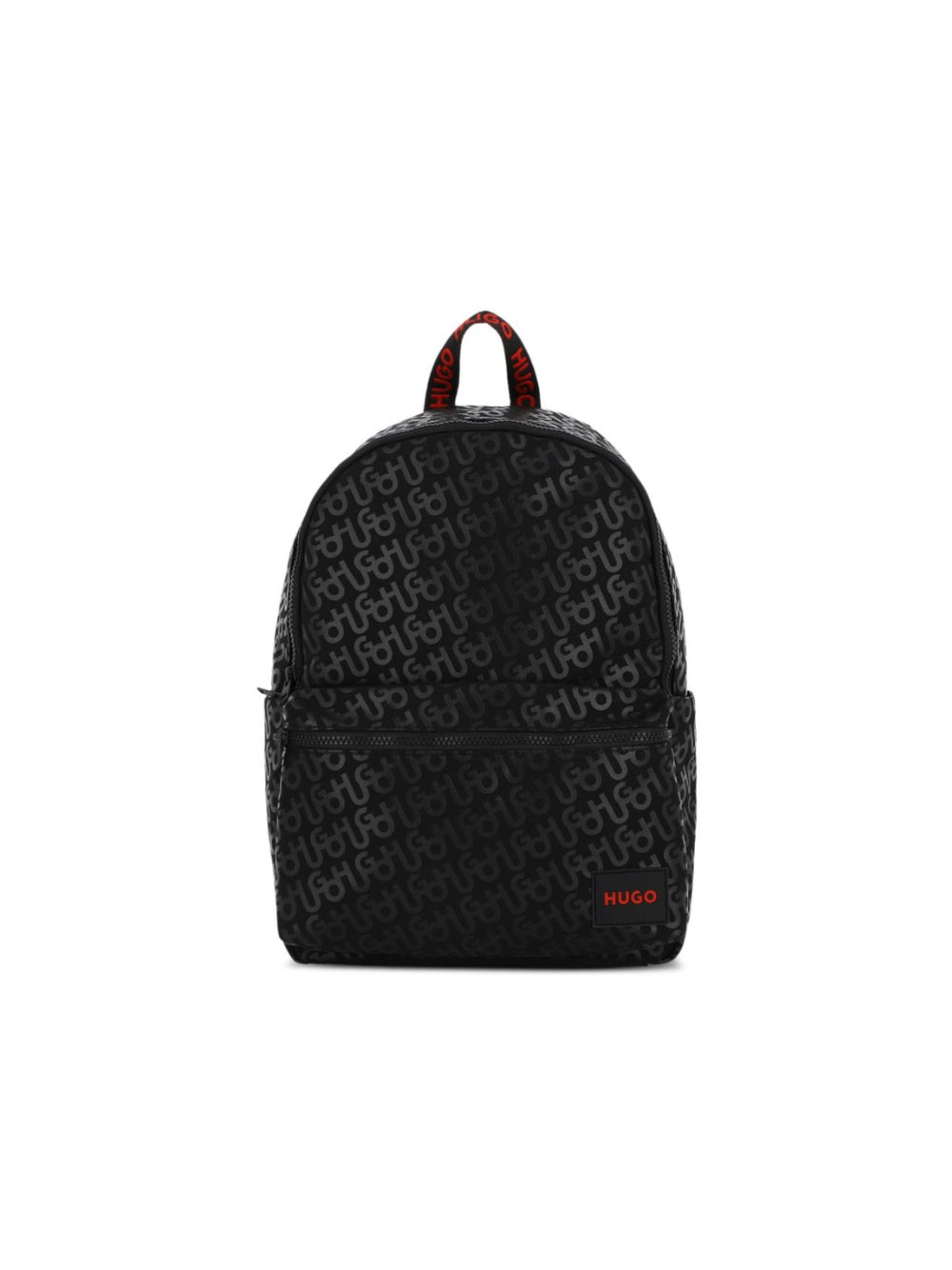 Zaino per bambino Hugo Kids nero con monogramma all-over G01308 09B Hugo KIDS