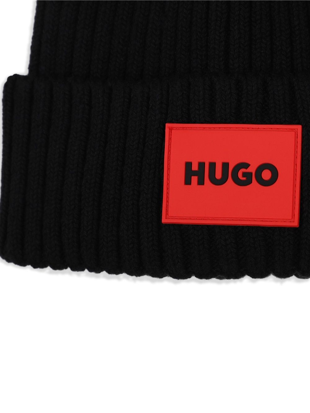 Cappello per bambino Hugo Kids nero con applicazione logo sul davanti G01314 09B Hugo KIDS