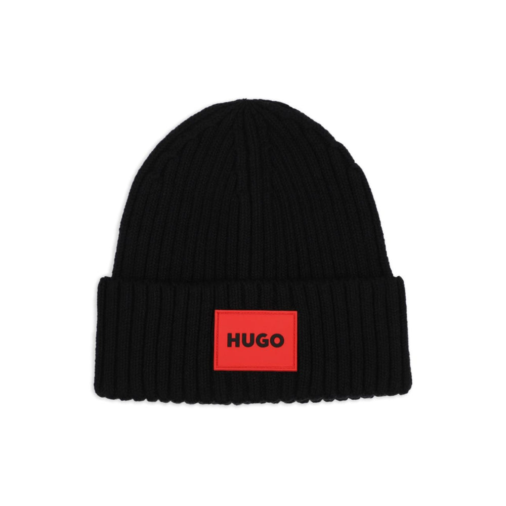 Cappello per bambino Hugo Kids nero con applicazione logo sul davanti G01314 09B Hugo KIDS