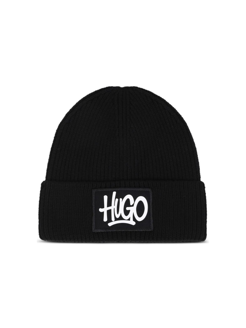 Cappello per bambino Hugo Kids nero con applicazione logo frontale G01316 09B Hugo KIDS