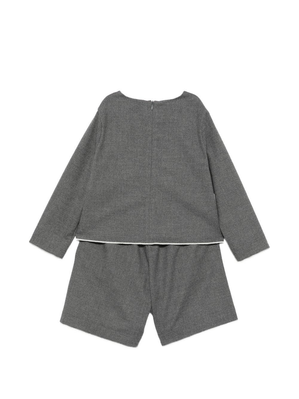 Completo per bambina Il Gufo grigio con motivo floreale A26GDP0014W0003 0710 IL GUFO KIDS