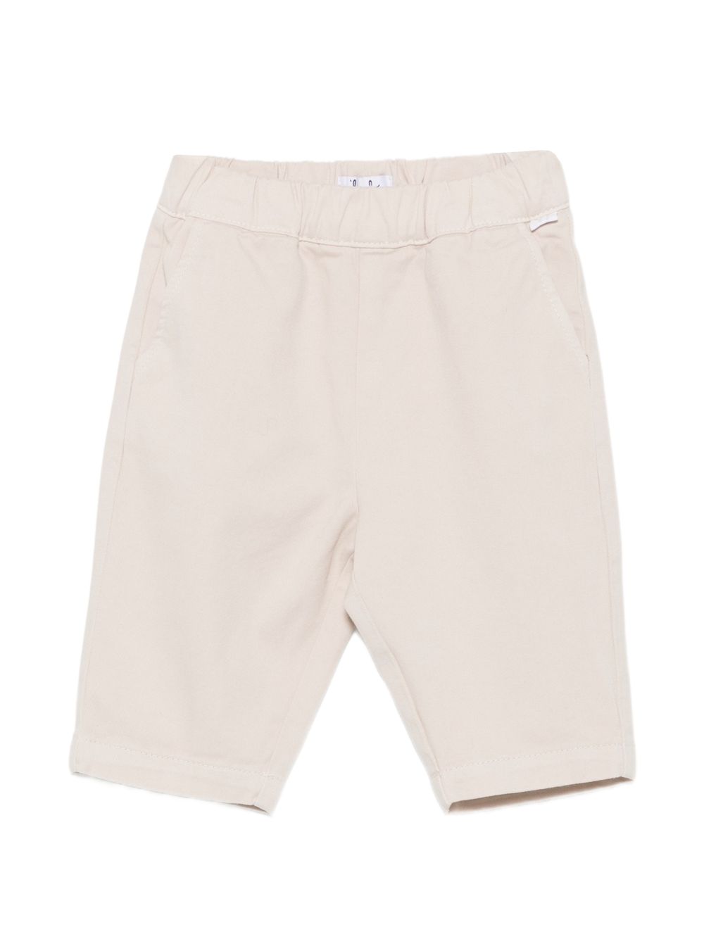 Pantaloni per neonato Il Gufo Kids beige in tessuto twill A26GPL0010C6072 112 IL GUFO KIDS
