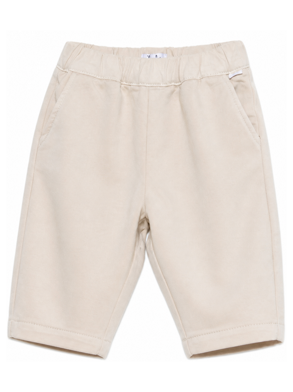 Pantaloni per neonato Il Gufo Kids beige in tessuto twill A26GPL0010C6072 112 IL GUFO KIDS