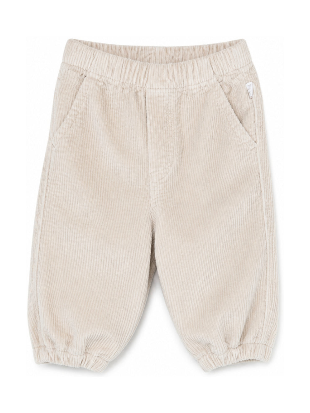 Pantaloni per neonato Il Gufo beige con motivo a coste A26GPL0015V6021 170 IL GUFO KIDS