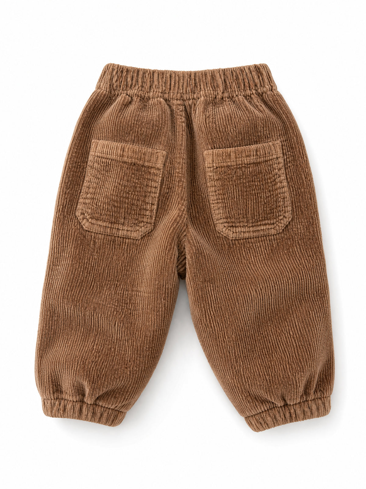 Pantaloni per neonato Il Gufo Kids marrone con trama a coste A26GPL0015V6021 196 IL GUFO KIDS