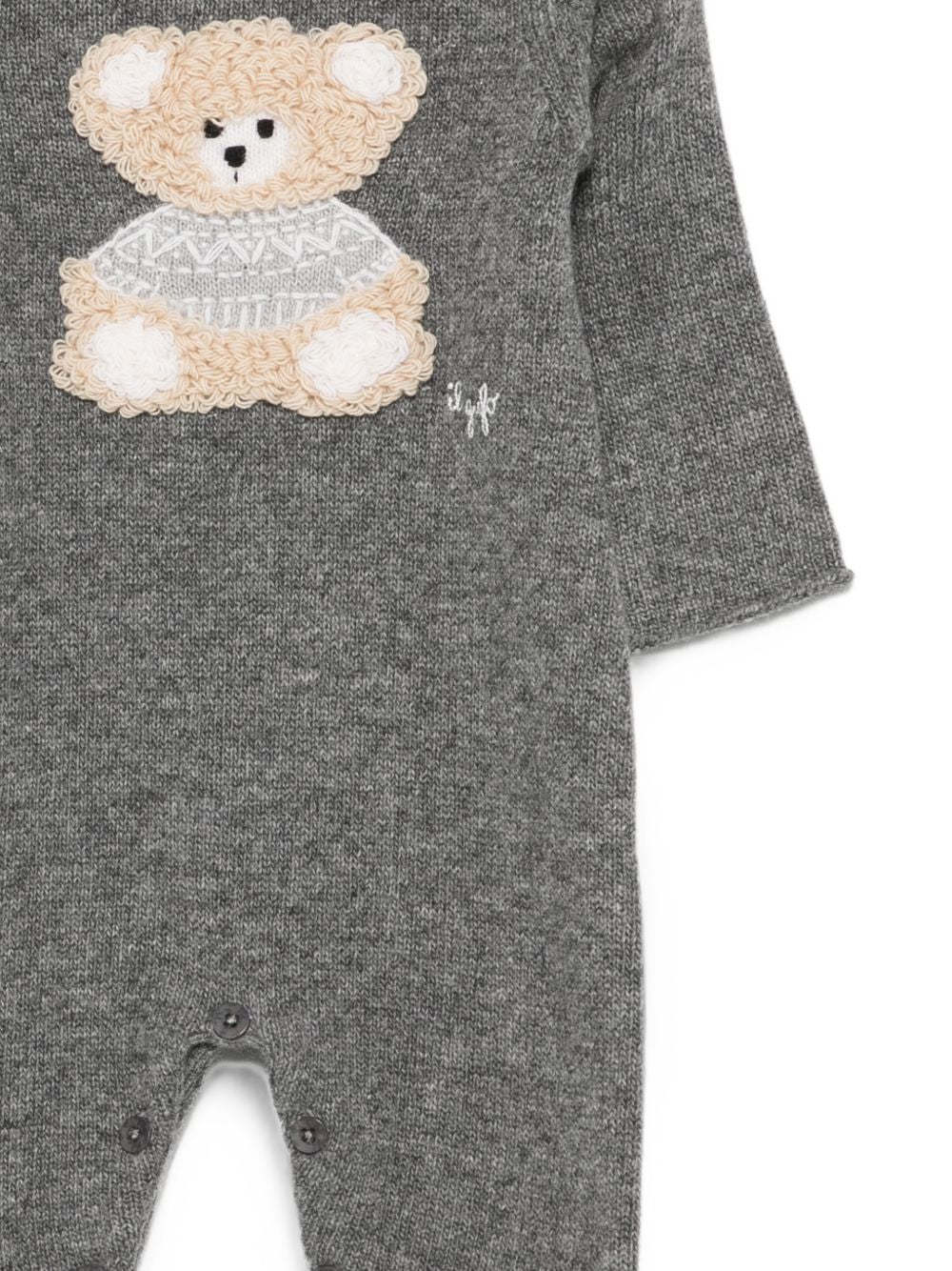 Tutina per neonati Il Gufo Kids grigia con motivo orsetto A26GTL0002EM220 085 IL GUFO KIDS