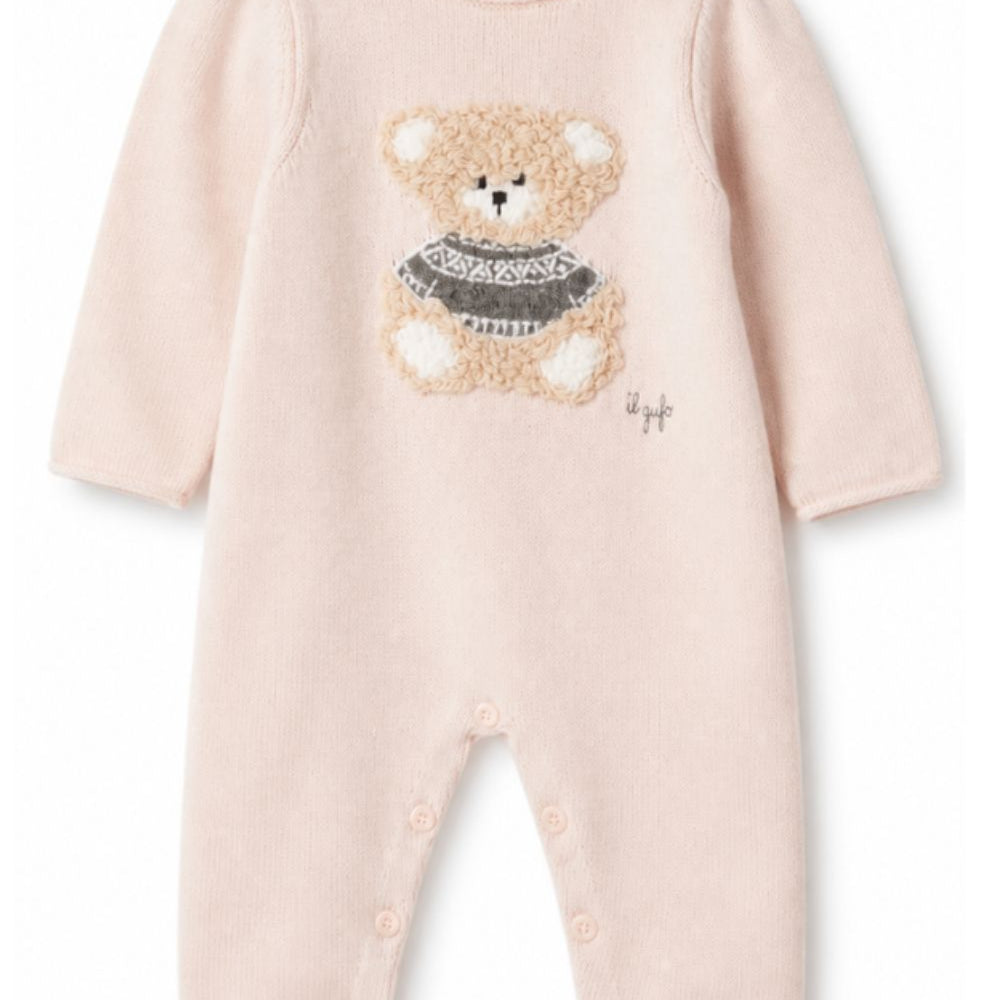 Tutina per neonata Il Gufo Kids rosa con motivo orsetto A26GTL0002EM220 304 IL GUFO KIDS