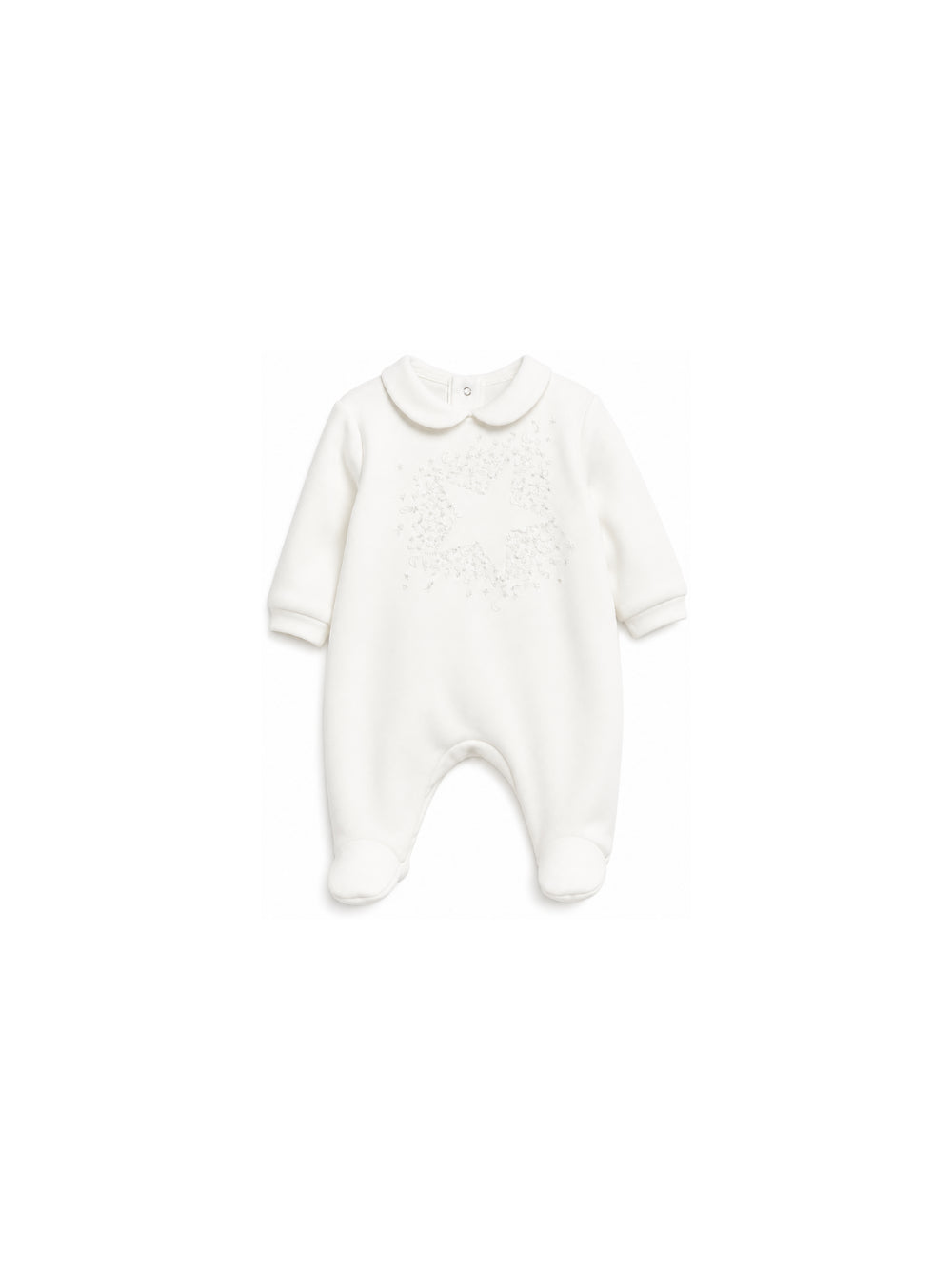 Tutina per neonati Il Gufo Kids bianca con motivo a stella A26GTP0012M0100 100 IL GUFO KIDS