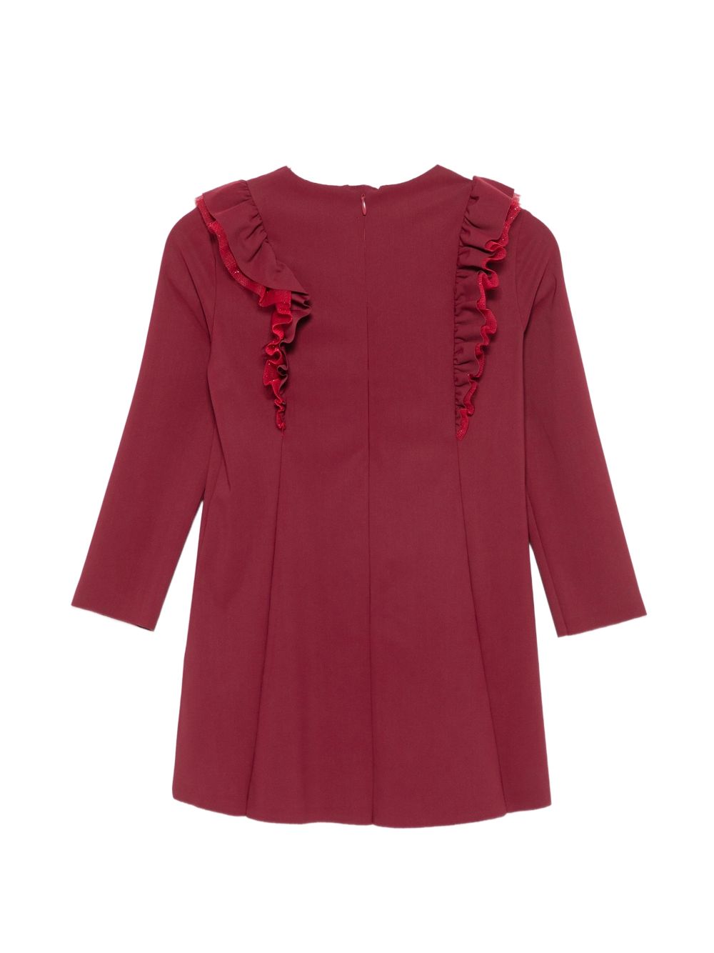 Abito per bambina Il Gufo Kids rosso con dettagli glitter A26GVL0031N0057 397 IL GUFO KIDS