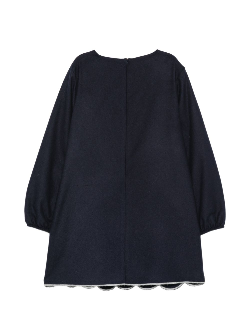 Abito per bambina Il Gufo Kids blu con ricamo floreale A26GVL0045W0003 4907 IL GUFO KIDS