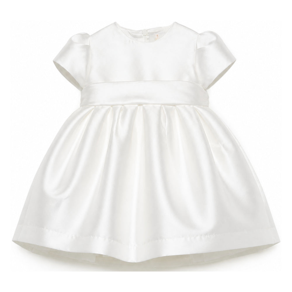 Abito per neonata Il Gufo bianco con maniche a palloncino L03XVM0005N0063 100 IL GUFO KIDS
