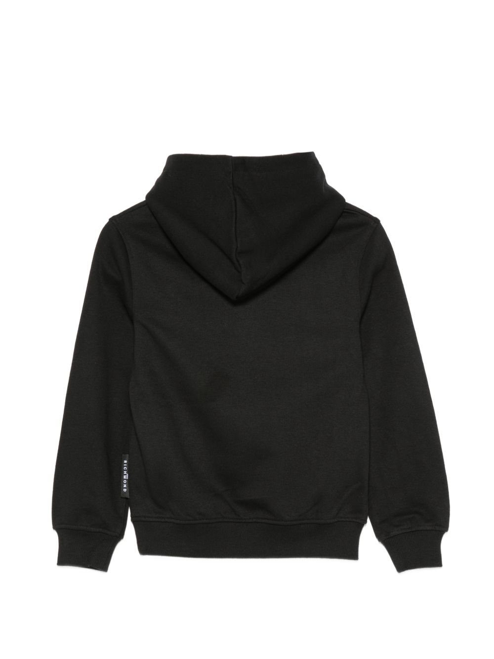 felpa per bambino John Richmond Junior nera con patch logo RBA26005FE BLACK JOHN RICHMOND KIDS