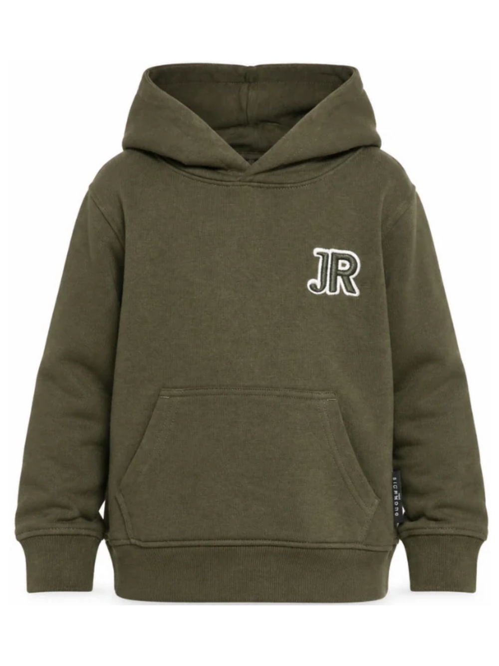 Felpa per bambino John Richmond Junior verde oliva con patch logo RBA26005FE OLIVE JOHN RICHMOND KIDS