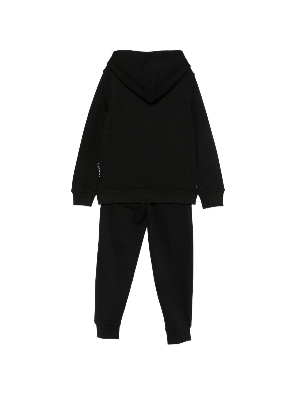 Set felpa e pantaloni sportivi per bambino John Richmond Kids nero con logo sul davanti RBA26007CF BLACK JOHN RICHMOND KIDS