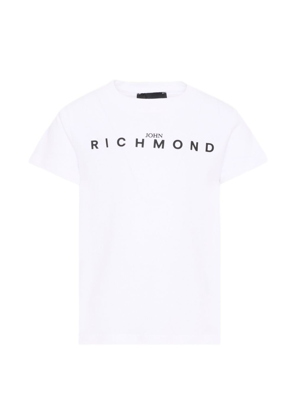 T-shirt per bambino John Richmond Kids bianca con logo sul davanti RBA26009TS WHITE JOHN RICHMOND KIDS