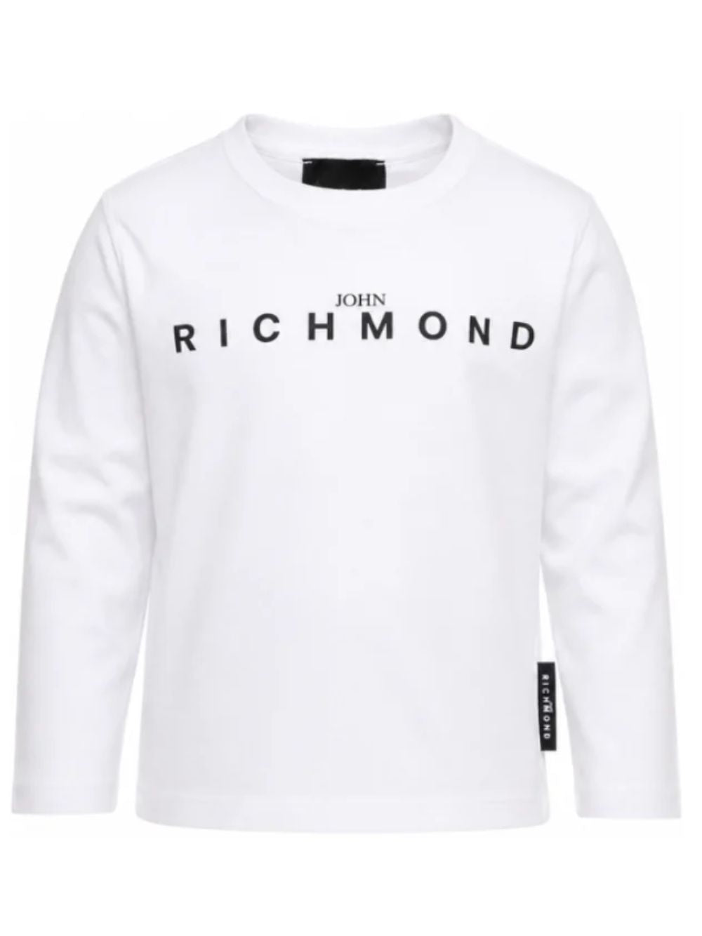 T-shirt per bambino John Richmond Kids bianca con stampa logo sul davanti RBA26016TS WHITE JOHN RICHMOND KIDS