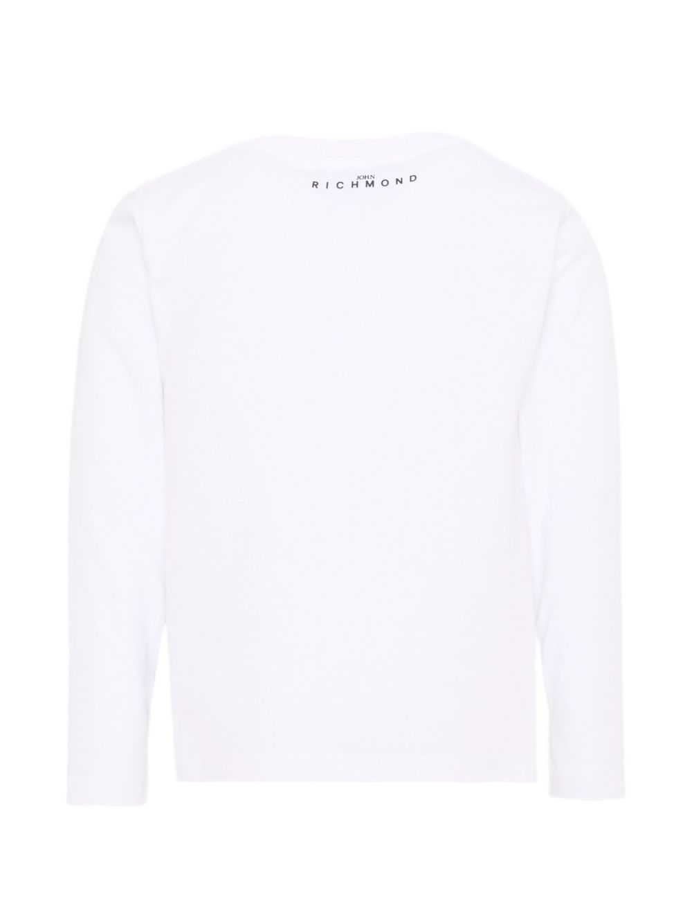 T-shirt per bambino John Richmond Kids bianca con stampa logo sul davanti RBA26016TS WHITE JOHN RICHMOND KIDS