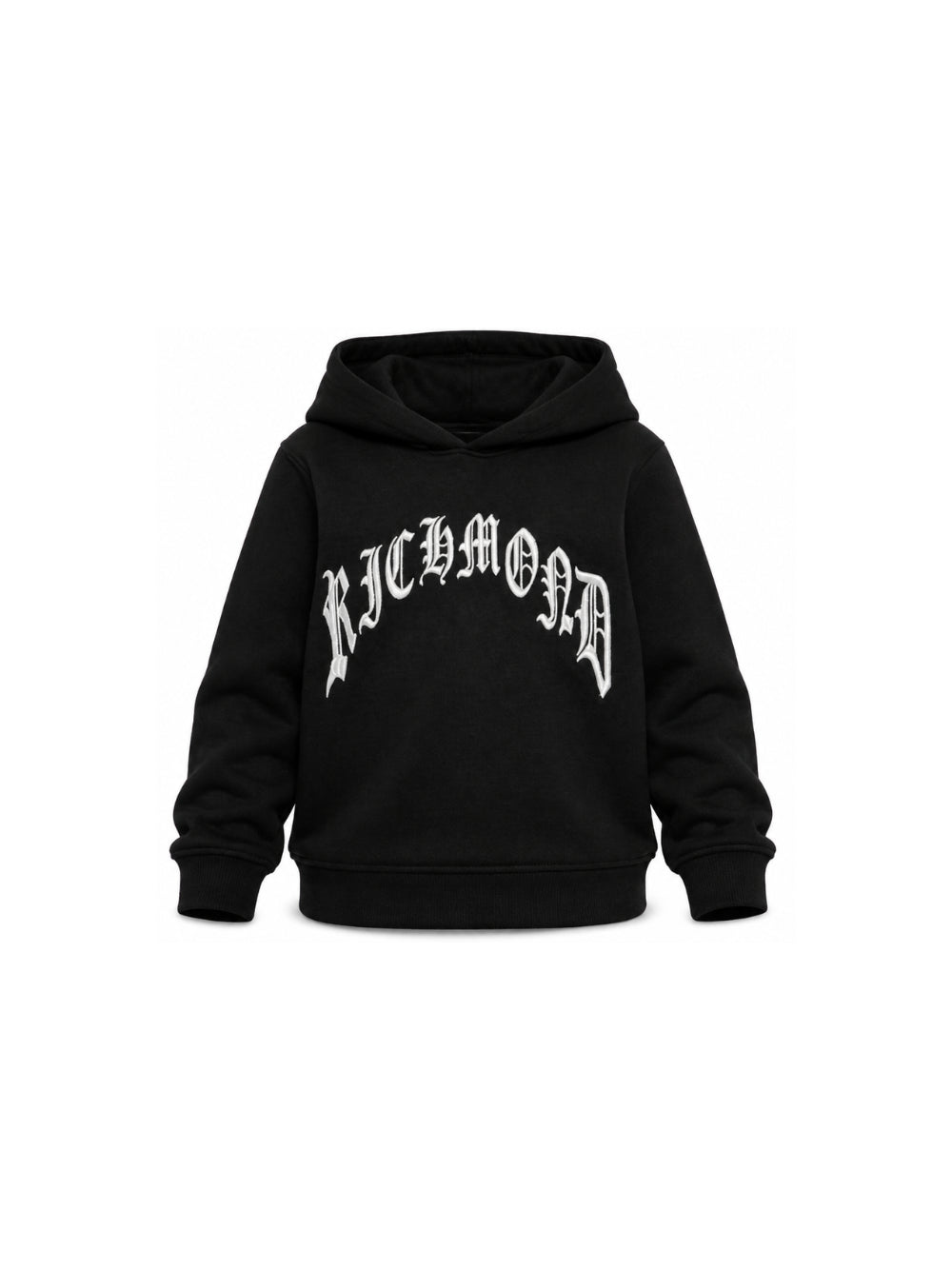 Felpa per bambino John Richmond Kids nera con logo sul davanti RBA26041FE BLACK JOHN RICHMOND KIDS
